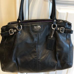 Black Coach leather purse